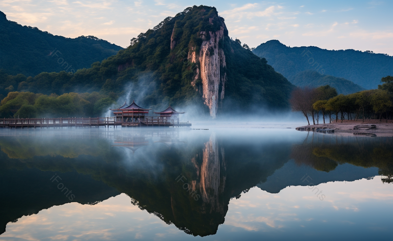 小众旅行地蓝天白云下的山水,高清,摄影图,摄影图片,图片大全,摄影图免费下载